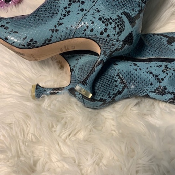 Snake print leather boots - Picture 2 of 4